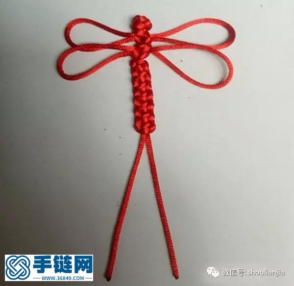 中国结红蜻蜓