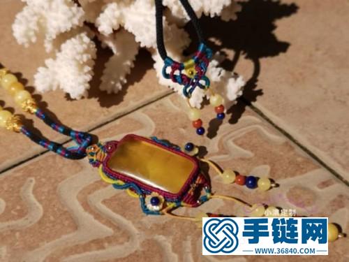 中国结蜡线密蜡项链的详细制作方法