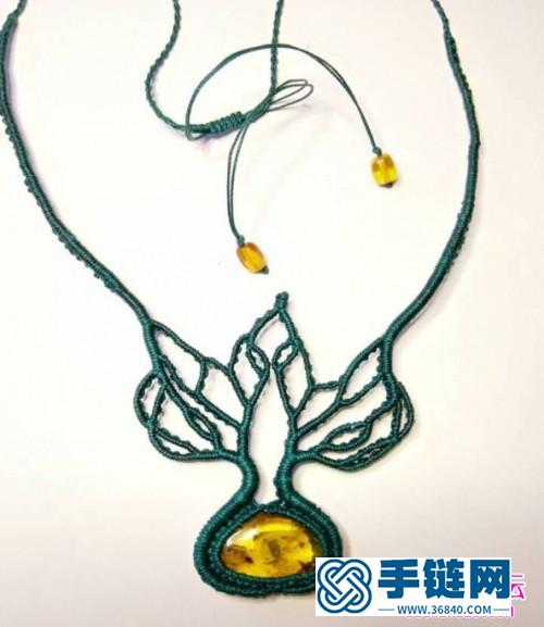 手把手教你虫珀树魂项链的制作图解