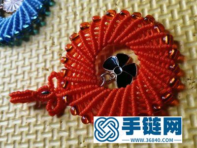 简单DIY中国结编法教程_好看的玉线编绳圆环挂件 