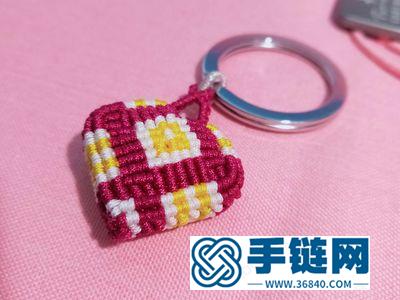 中国结编法方法_简单DIY编绳心形钥匙链教程 