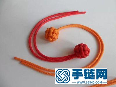 手工编织入门简单DIY教程_一款简单的伞绳小球制作方法 