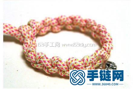 韩式风格编绳手链编法教程