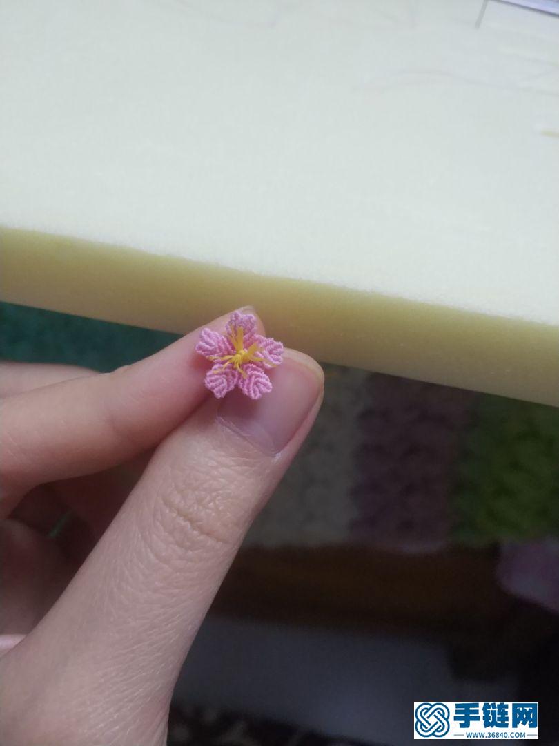 编绳小樱花的方法