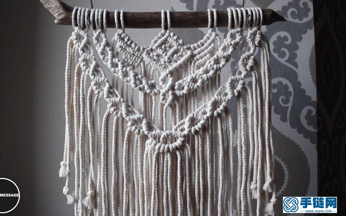 Macrame编织波西米亚挂毯装饰