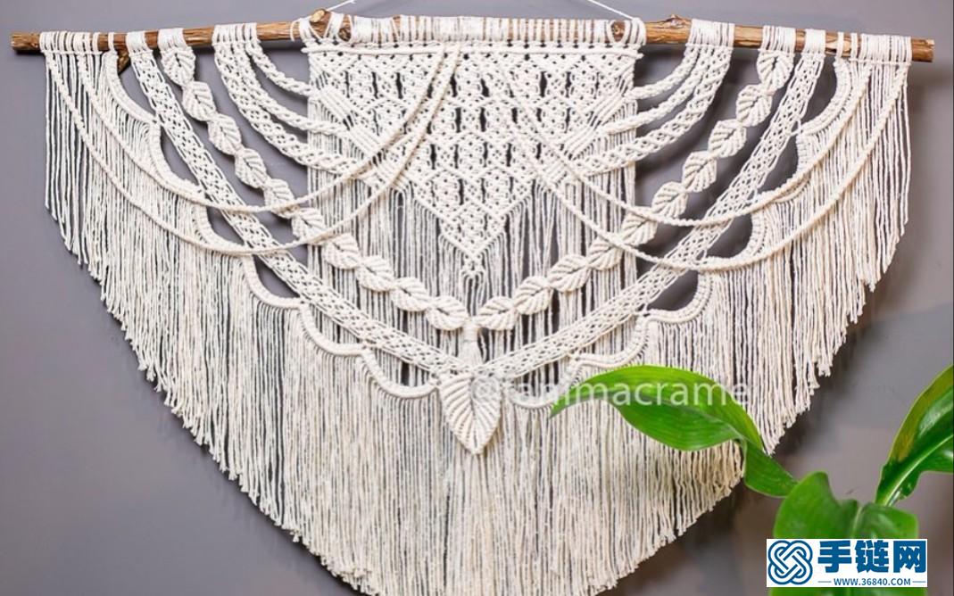 Macrame编织波西米亚大型挂毯，工艺感十足