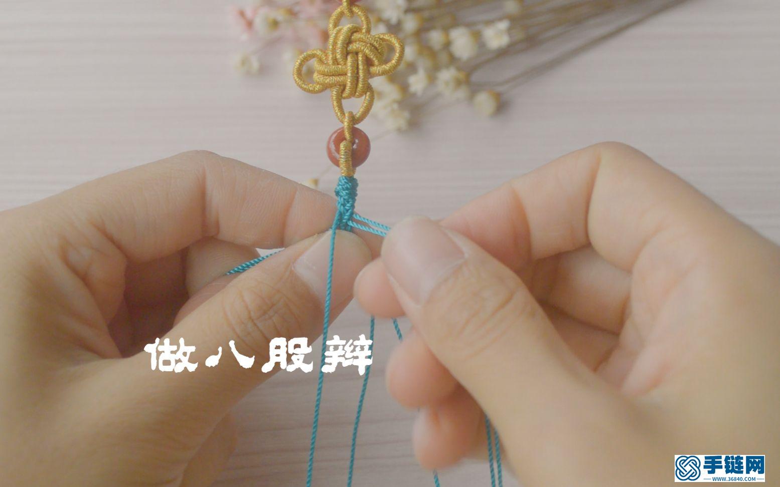 冰花结项链绳毛衣链手工编绳