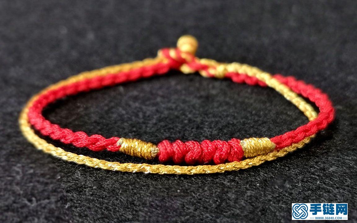 精美的红绳手链在家手工编织，轻松就学会，