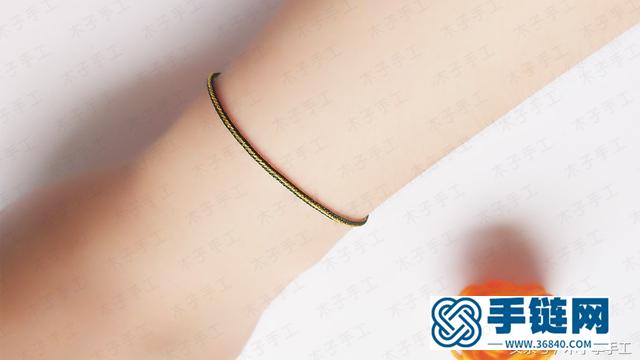 几根绳子这样编一编，没想到做出了这么漂亮的手链