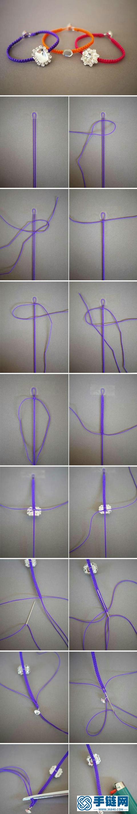 超漂亮的手绳编织教程，送给喜欢diy的你们