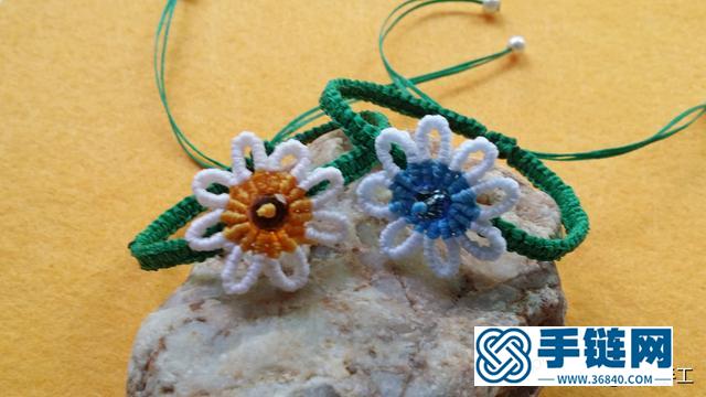 今年最流行的小雏菊 手工编绳教程小雏菊手链编法教程